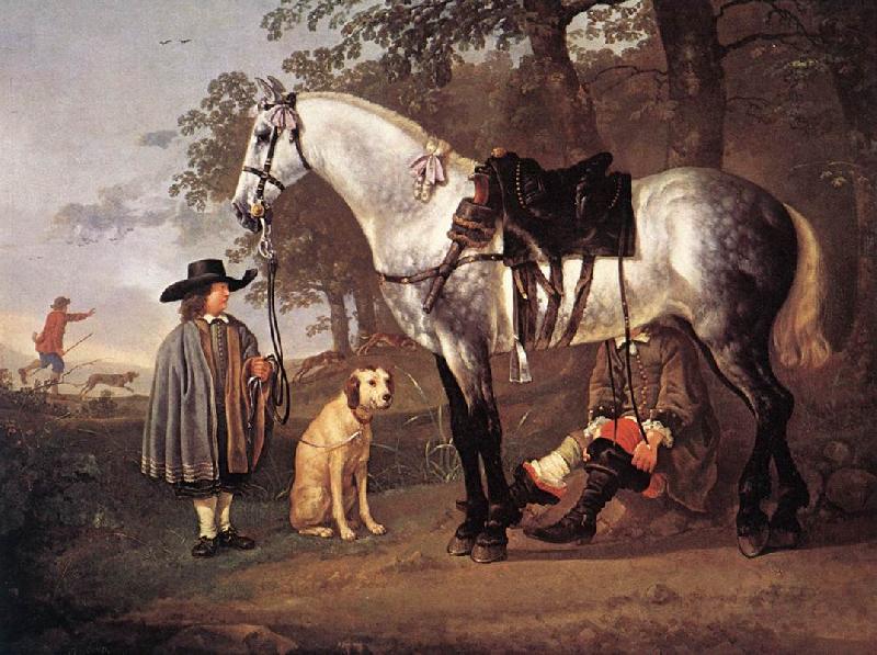 CUYP, Aelbert Grey Horse in a Landscape dfg